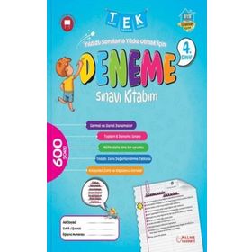 4. Sınıf Tek Deneme Sınavı Kitabım Palme Yayınları