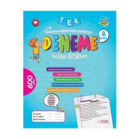 4. Sınıf Tek Deneme Sınavı Kitabım Palme Yayınları