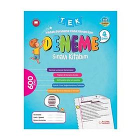 4. Sınıf Tek Deneme Sınavı Kitabım Palme Yayınları