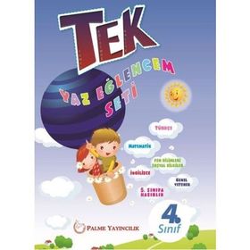 4. Sınıf Tek Tatil Eğlencem Seti Yaz Tatil Kitabı Palme Yayınları