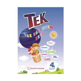 4. Sınıf Tek Tatil Eğlencem Seti Yaz Tatil Kitabı Palme Yayınları
