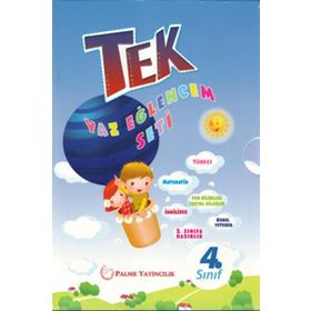 4. Sınıf Tek Tatil Eğlencem Seti Yaz Tatil Kitabı Palme Yayınları