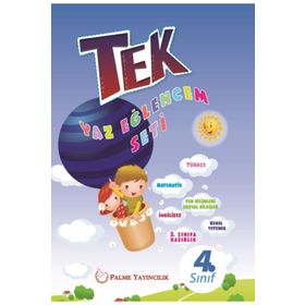 4. Sınıf Tek Tatil Eğlencem Seti Yaz Tatil Kitabı Palme Yayınları