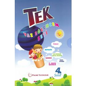 4. Sınıf Tek Tatil Eğlencem Seti Yaz Tatil Kitabı Palme Yayınları