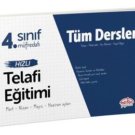 4. Sınıf Tüm Dersler Hızlı Telafi Eğitimi Editör Yayınları