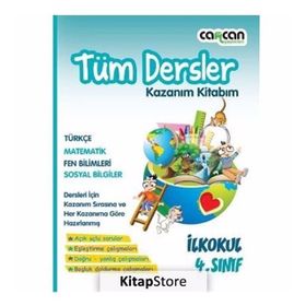 4. Sınıf Tüm Dersler Kazanım Kitabım - Kollektif - Cancan Yayınları