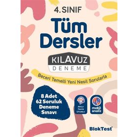 4. Sınıf Tüm Dersler Kılavuz Deneme - BlokTest Yayınları