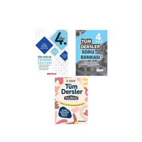 4. Sınıf Tüm Dersler Soru Bankası + Tekrar Testleri + 4x4 Deneme Sınavı Seti - Tudem Yayınları