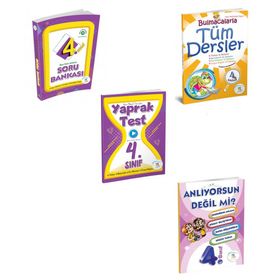 4. Sınıf Tüm Dersler Soru Bankası + Yaprak Test + Bulmaca + Anlıyorsun Değil Mi - 5 Renk Yayınları