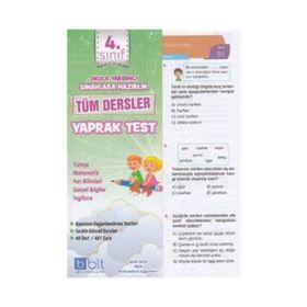 4 Sınıf Tüm Dersler Yaprak Test Bulut Eğitim Ve Kültür Yayınları