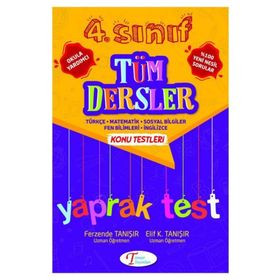 4. Sınıf Tüm Dersler Yaprak Test Tanışır Yayınları