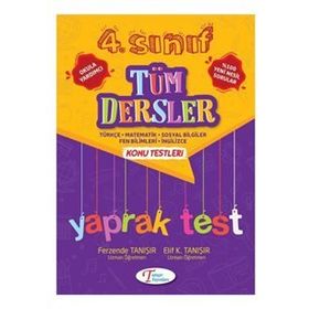 4. Sınıf Tüm Dersler Yaprak Test Tanışır Yayınları