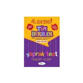 4. Sınıf Tüm Dersler Yaprak Test Tanışır Yayınları