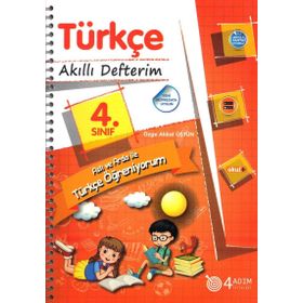 4. Sınıf Türkçe Akıllı Defterim 4 Adım Yayınları
