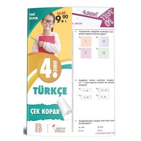 4. Sınıf Türkçe Çek Kopar Yaprak Test-Benim Hocam & Eğitim Dünyası