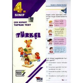 4. Sınıf Türkçe Çek Kopart Yaprak Test - Açı Yayınları