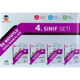 4. Sınıf Üç Boyutlu Soru Bankaları Seti Zeka Küpü Yayınlar
