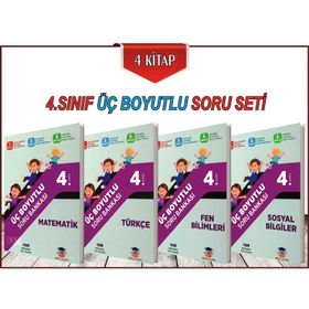4. Sınıf Üç Boyutlu Soru Bankaları Seti Zeka Küpü Yayınlar