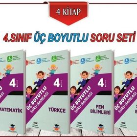 4. Sınıf Üç Boyutlu Soru Bankaları Seti Zeka Küpü Yayınlar