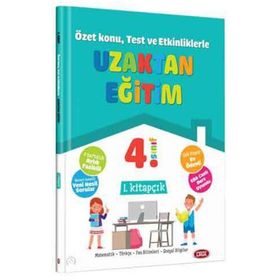 4. Sınıf Uzaktan Eğitim Tüm Dersler 1. Kitapçık-Data Yayınları