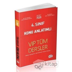 4. Sınıf VIP Tüm Dersler Konu Anlatımlı - Editör Yayınları Komisyon