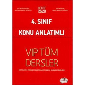 4. Sınıf VIP Tüm Dersler Konu Anlatımlı - Editör Yayınları Komisyon