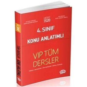 4. Sınıf VIP Tüm Dersler Konu Anlatımlı - Editör Yayınları Komisyon