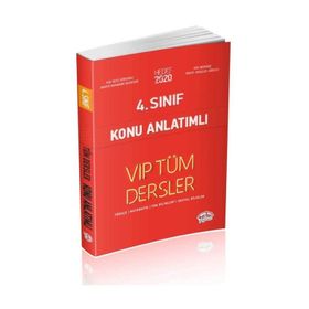 4. Sınıf VIP Tüm Dersler Konu Anlatımlı - Editör Yayınları Komisyon
