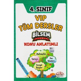 4. Sınıf VIP Tüm Dersler Konu Anlatımlı - Editör Yayınları Komisyon