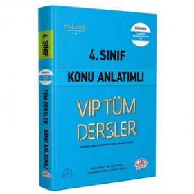 4. Sınıf VIP Tüm Dersler Konu Anlatımlı Mavi Kitap - Editör