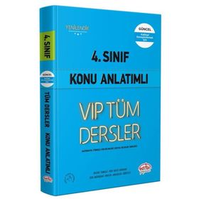 4. Sınıf VIP Tüm Dersler Konu Anlatımlı Mavi Kitap - Editör