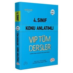 4. Sınıf VIP Tüm Dersler Konu Anlatımlı Mavi Kitap - Editör