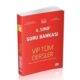 4. Sınıf Vıp Tüm Dersler Soru Bankası Kırmızı Kitap-Editör Yayınları