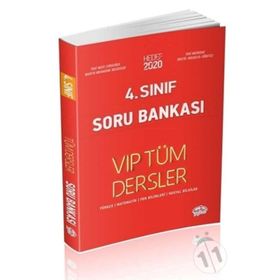 4. Sınıf Vıp Tüm Dersler Soru Bankası Kırmızı Kitap-Editör Yayınları