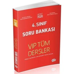 4. Sınıf Vıp Tüm Dersler Soru Bankası Kırmızı Kitap-Editör Yayınları