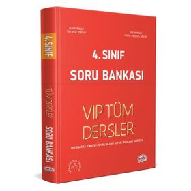 4. Sınıf Vıp Tüm Dersler Soru Bankası Kırmızı Kitap-Editör Yayınları