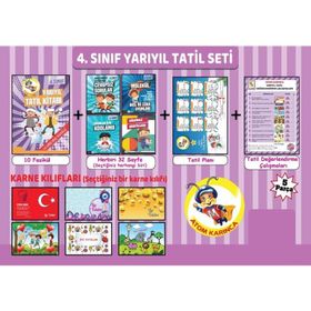 4. Sınıf Yarıyıl Tatil Kitabı Atom Karınca Molekül Yayınları