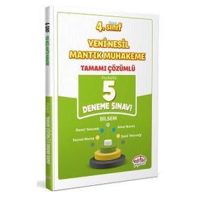 4. Sınıf Yeni Nesil Mantık Muhakeme Bilsem Tamamı Çözümlü 5 Deneme - Editör Yayınları