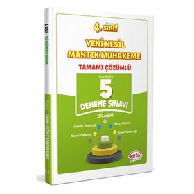 4. Sınıf Yeni Nesil Mantık Muhakeme Tamamı Çözümlü 5 Deneme Sınavı - Editör Yayınevi