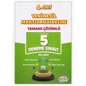4. Sınıf Yeni Nesil Mantık Muhakeme Tamamı Çözümlü 5 Deneme Sınavı - Editör Yayınevi