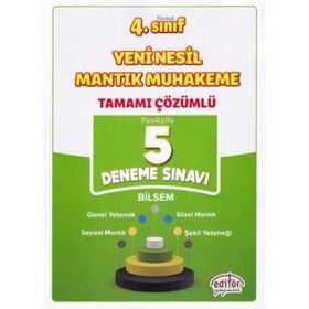 4. Sınıf Yeni Nesil Mantık Muhakeme Tamamı Çözümlü 5 Deneme Sınavı - Editör Yayınevi