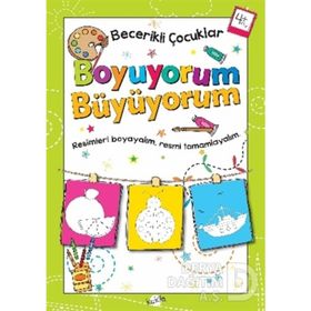 +4 Yaş Becerikli Çocuklar Boyuyorum Büyüyorum-Kukla Yayınları