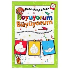 +4 Yaş Becerikli Çocuklar Boyuyorum Büyüyorum-Kukla Yayınları