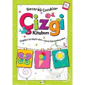 +4 Yaş Becerikli Çocuklar Çizgi Kitabım-Kukla Yayınları