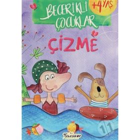 +4 Yaş Becerikli Çocuklar Çizme-Teleskop Yayınları