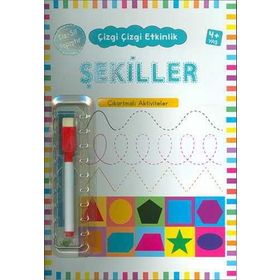 +4 Yaş Çizgi Çizgi Etkinlik Şekiller-Kukla Yayınları