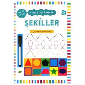 +4 Yaş Çizgi Çizgi Etkinlik Şekiller-Kukla Yayınları