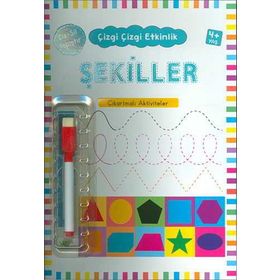 +4 Yaş Çizgi Çizgi Etkinlik Şekiller-Kukla Yayınları