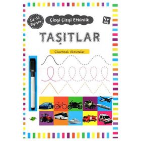 +4 Yaş Çizgi Çizgi Etkinlik Taşıtlar-Kukla Yayınları