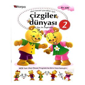 4 Yaş Çizgiler Dünyası Kitabı 2 Morpa Yayınları